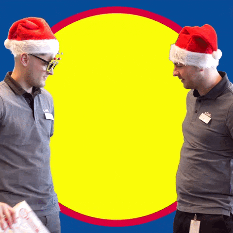 Losowanie prezentów online – jak działa aplikacja Drawnames 2 Secret Santa Christmas GIF by Lidl Ireland