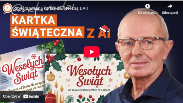 Kartka świąteczna z AI – Janek pokazuje, jak stworzyć własną kartkę świąteczną na komputerze