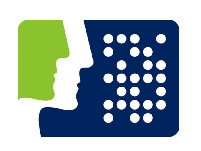 jak założyć Profil Zaufany Logo Profilu Zaufanego - graficzny symbol dwóch profili twarzy zwróconych do siebie, w kolorach zielonym i granatowym, z układem białych kropek.